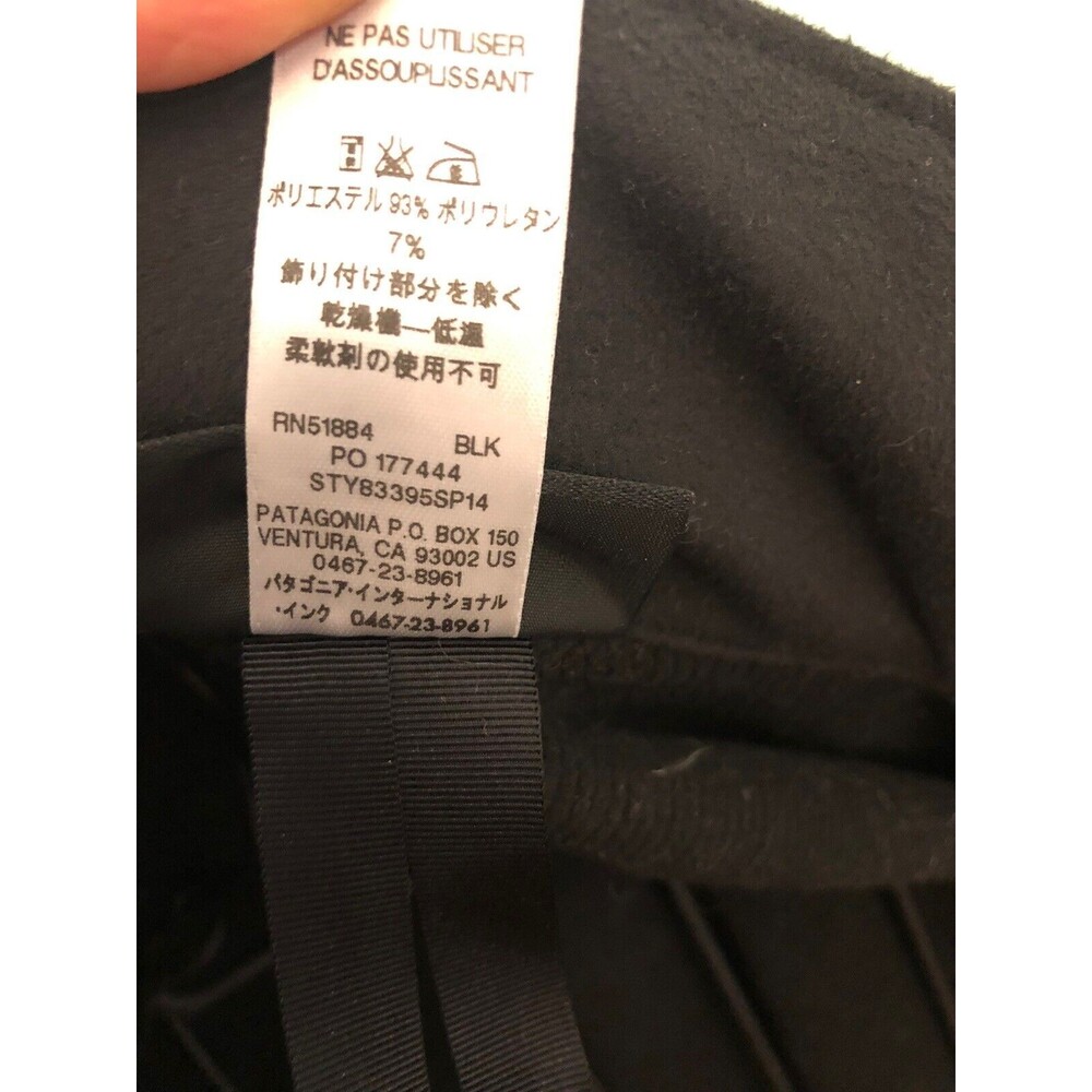 Patagonia Adze Polartec Windbloc Soft Shell Zip Front Jacket Sz S‎ Black Logo - Picture 8 of 8